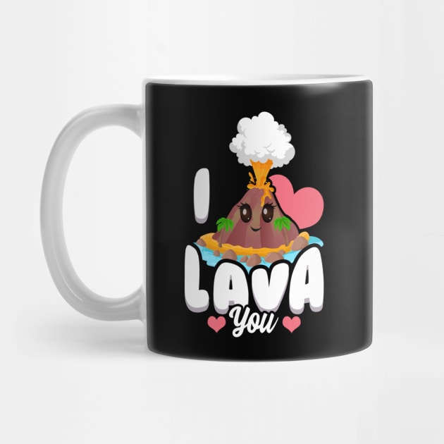 Funny I Lava You Volcano Valentine's Day Pun by theperfectpresents